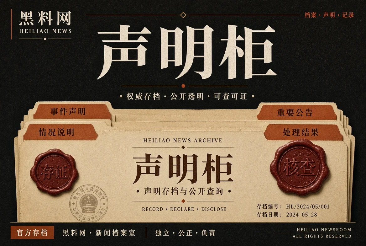 声明柜公开回应和澄清资料导览